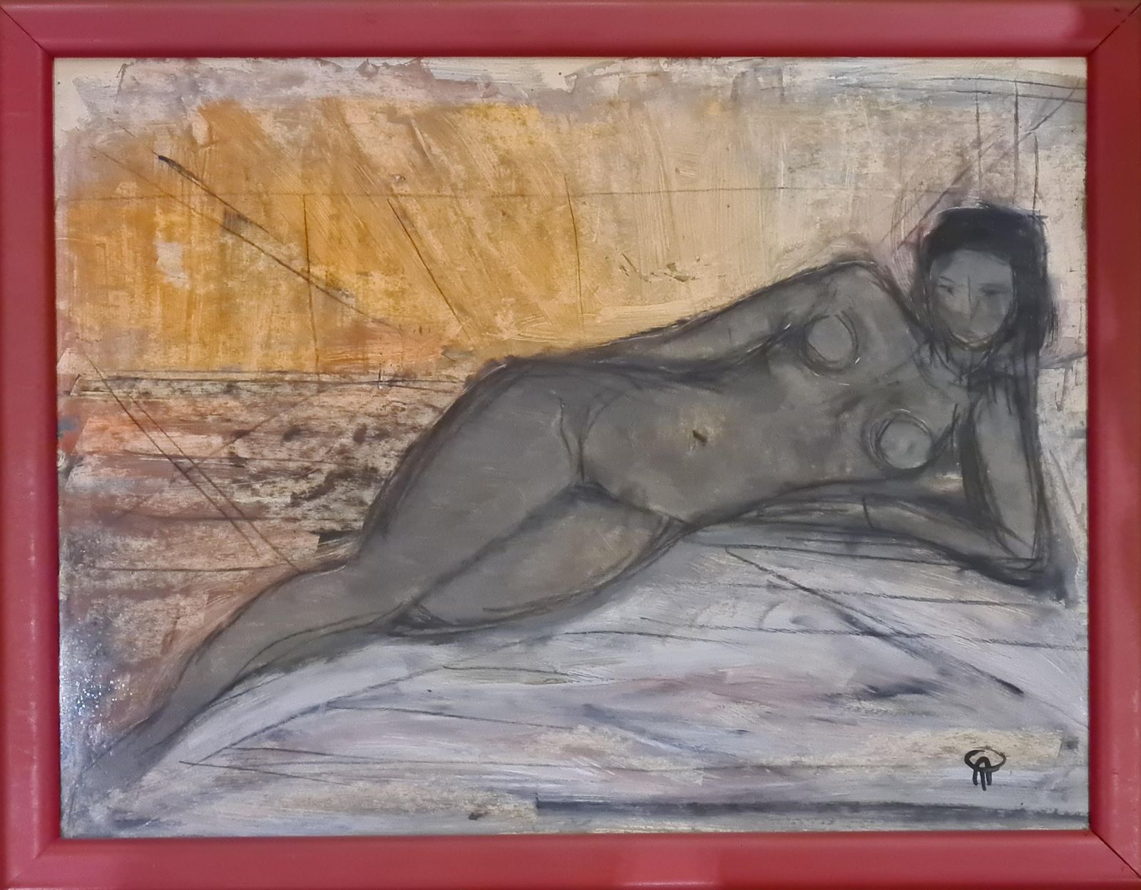 André Petroffmodern Mid Century Odalisque, Reclining Female Nude.1930s photo furniture