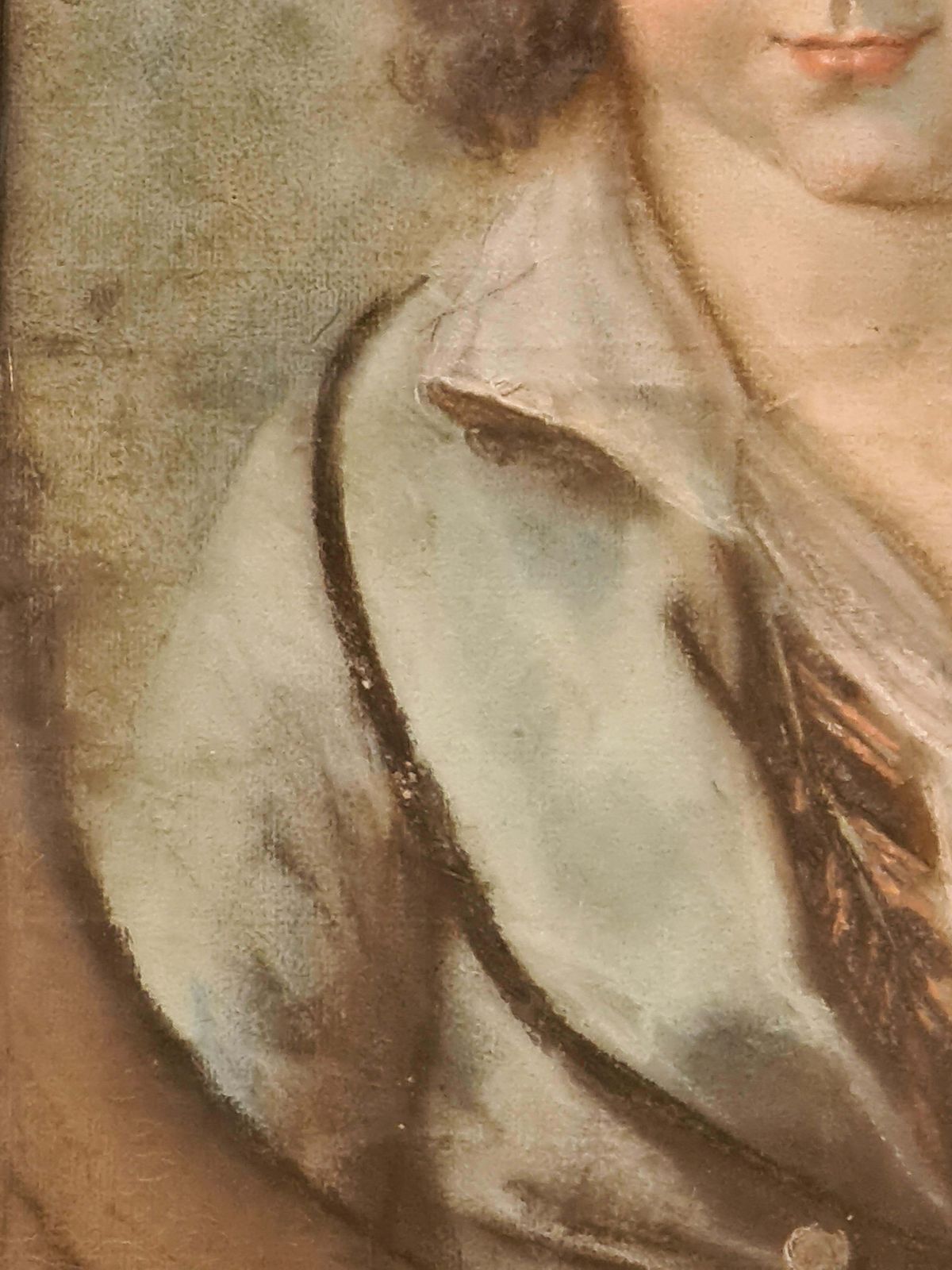 Unknownfrench 18th Century Pastel Portrait Of A Young Lady In Period Costume.18th Century photo 1191.0