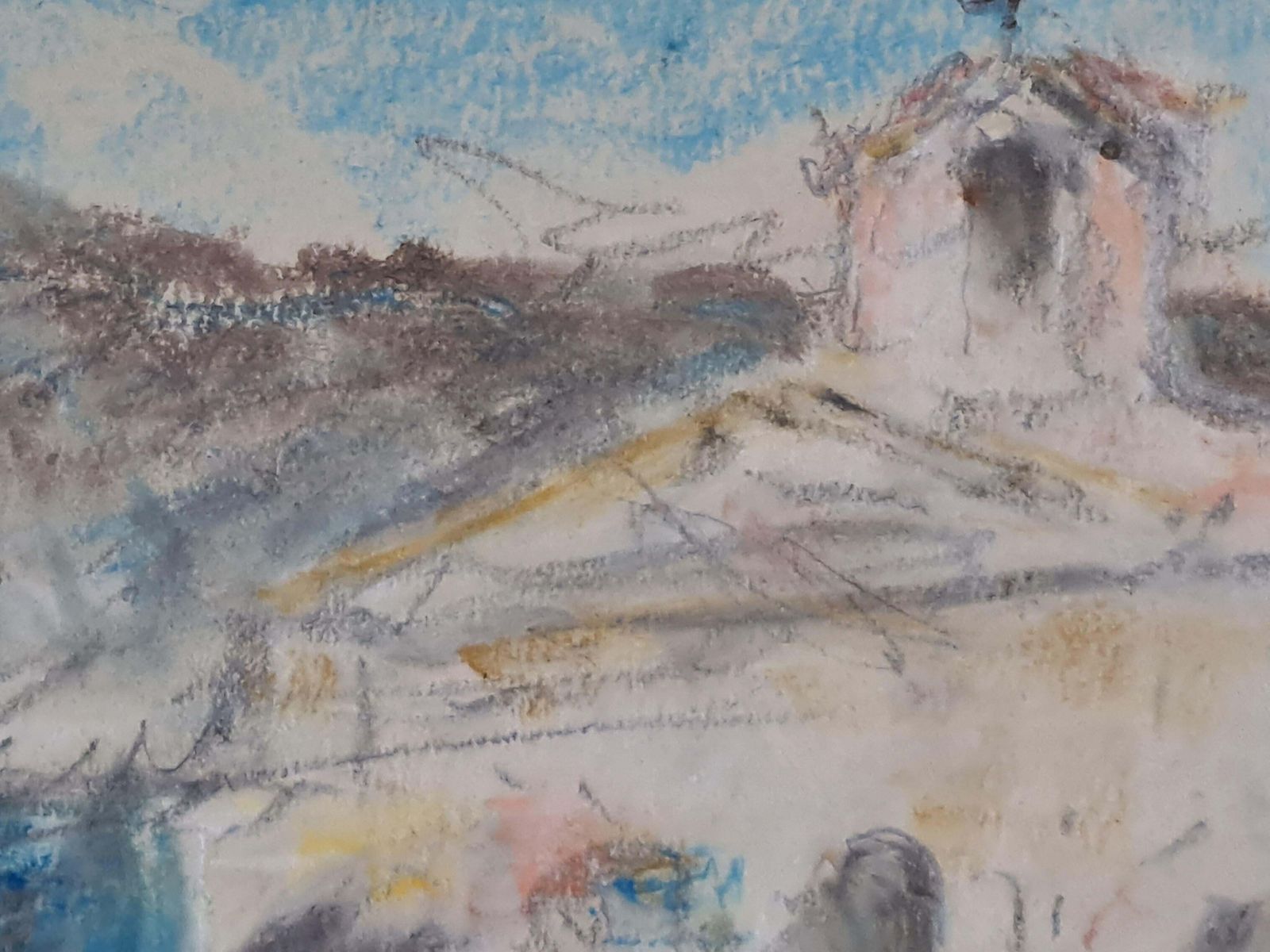 Hercules Brabazon Brabazonpastel & Pencil On Paper.The Chapel Saint Pierre, Villefranche, South Of France.1860s photo 1463.0