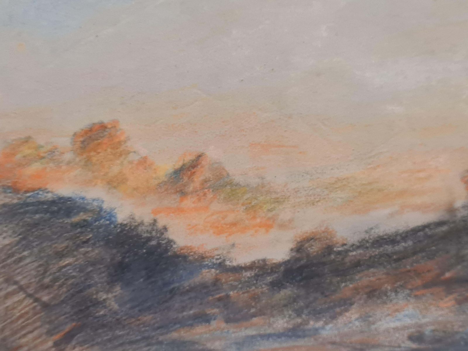 Hercules Brabazon Brabazonsunset On The Alpslate 19th Century photo vinterior