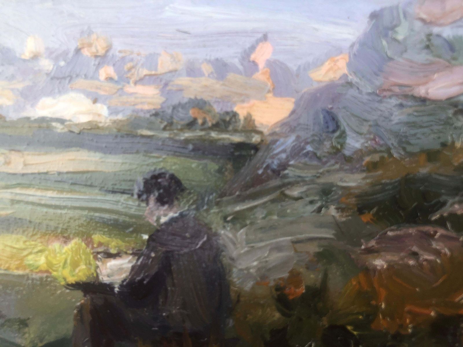 Manuel Isidor Valle Micolau Spanish Landscape Oil On Board Painting Spain Painter C.1925 photo vinterior