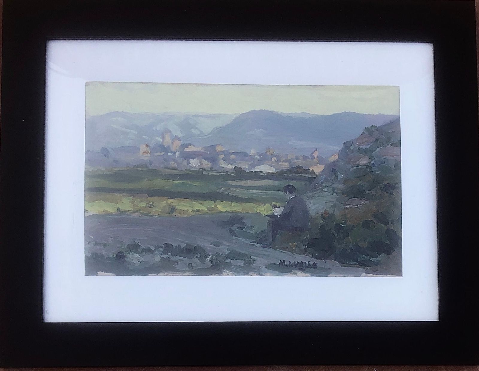 Manuel Isidor Valle Micolau Spanish Landscape Oil On Board Painting Spain Painter C.1925 photo buy