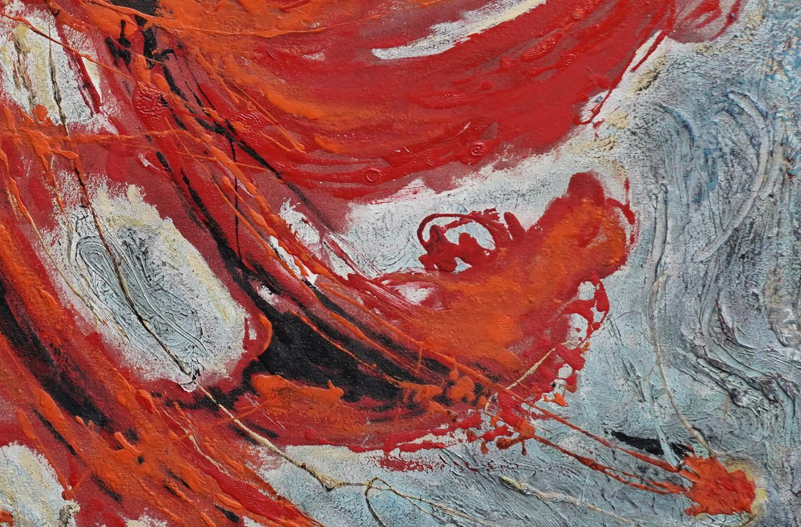 Armando Baldinelliorange Abstract   Italian/South African Sixties Abstract Art Oil Paintingcirca 1960 photo buy