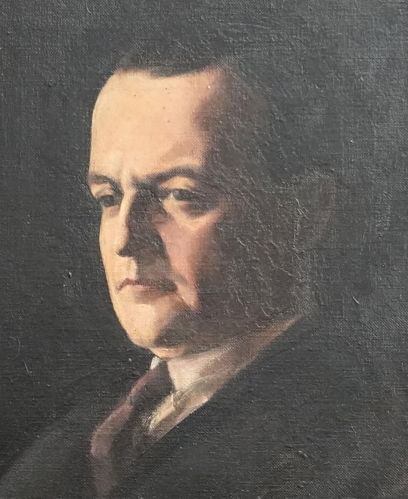 Jacob Kramerportrait Of George Hopkinson   British 20's Male Oil Painting Russian Jewish Artcirca 1920 photo Art