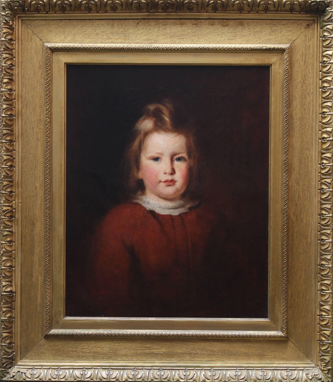 Unknownyoung Girl   Scottish Art Early 20th Century Oil Painting Female Portrait Circa 1900