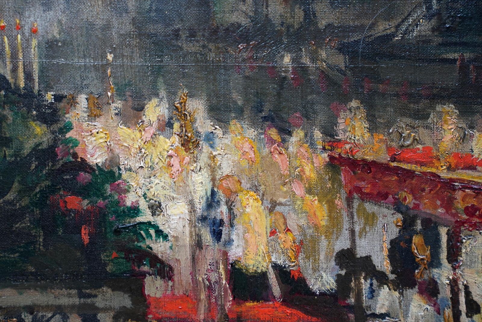 photo furniture Celebrations At Marienplatz, Munich French 1900 Art City Landscape Oil Paintingcirca 1900