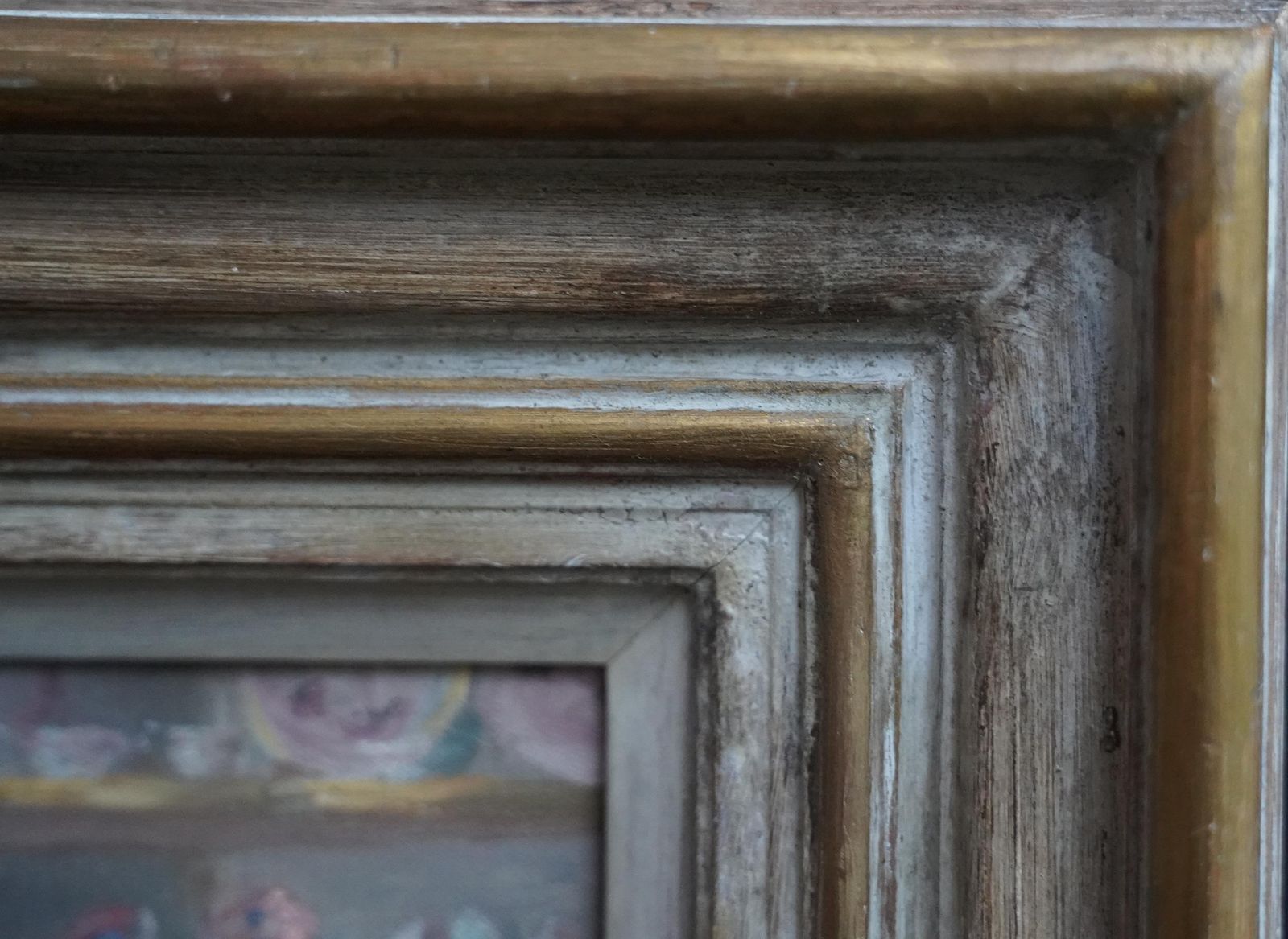 photo furniture Anthony Devasgrandma And Grand Daughter In An Interior   British 40's Portrait Oil  Paintingcirca 1940