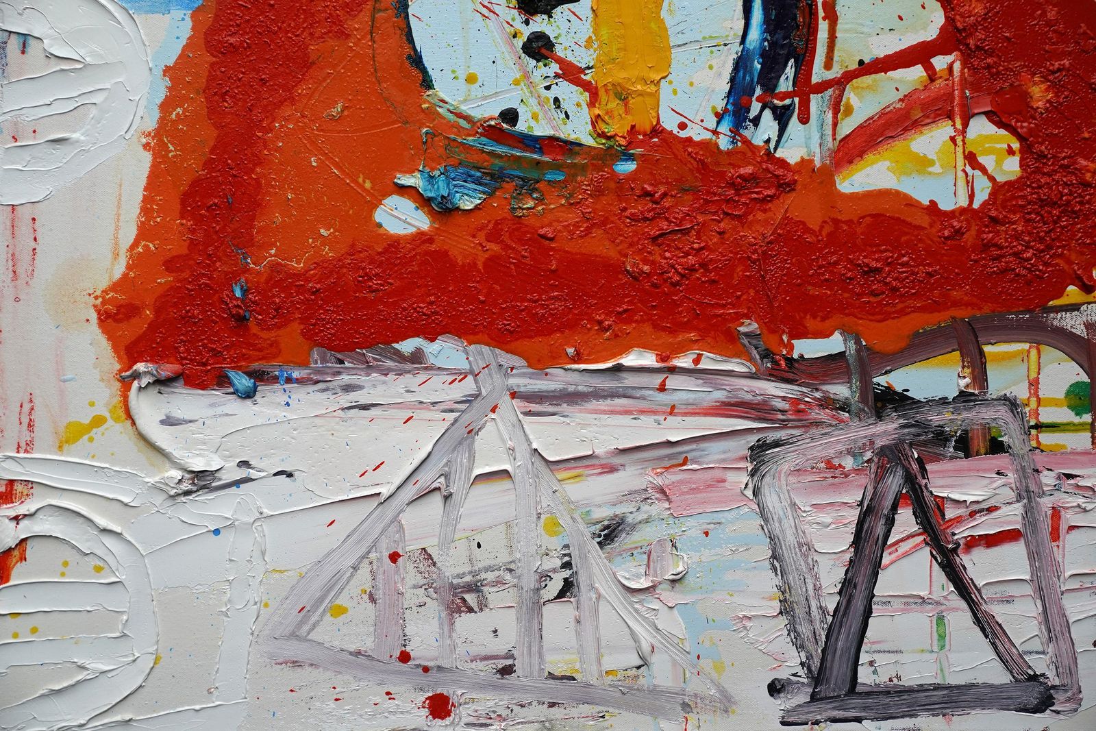 Iain Robertsonsunset   Scottish Abstract Expressionist Contemporary Art Oil Painting Cornwall2006 photo Art