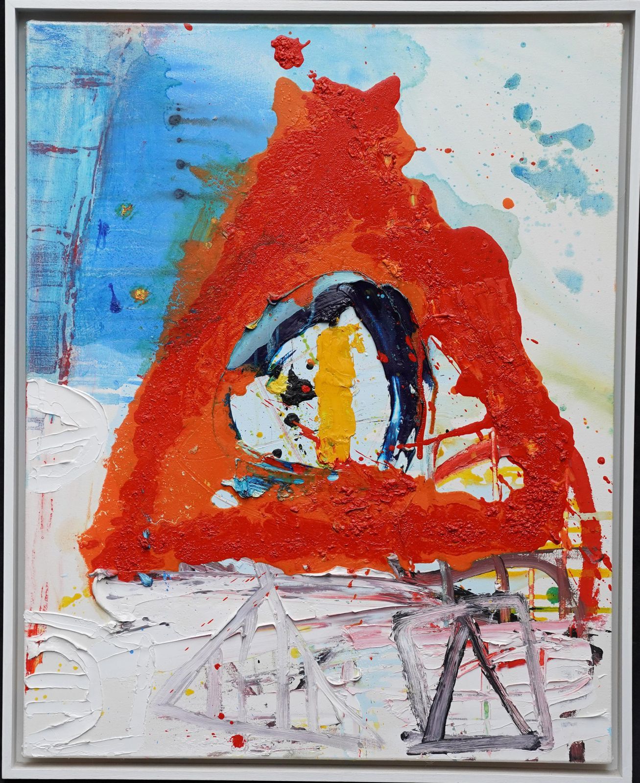 3264.0 Iain Robertsonsunset   Scottish Abstract Expressionist Contemporary Art Oil Painting Cornwall2006 photo