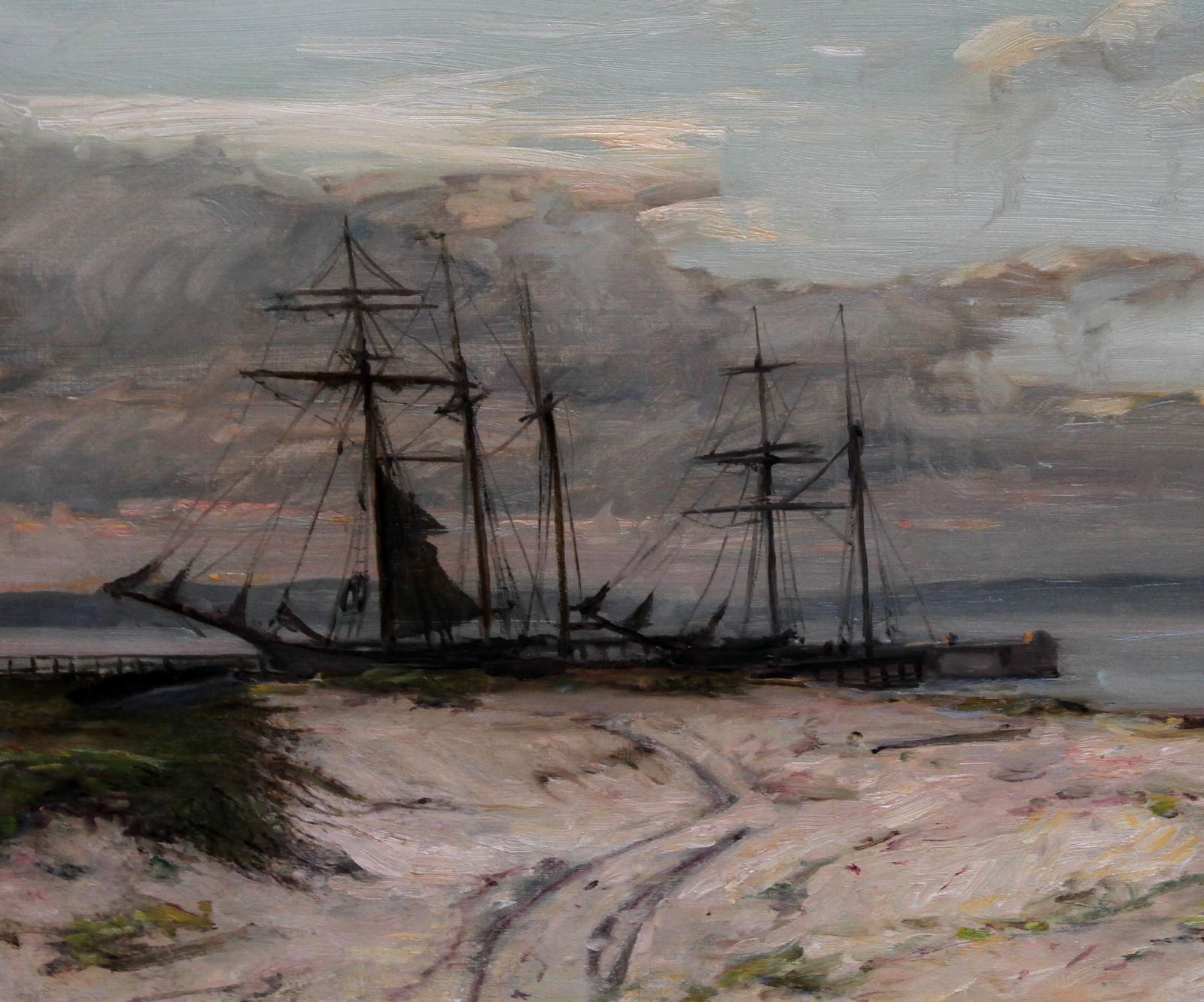 James Campbell Noblethe Anastasia   Scottish Impressionist 1911 Norwegian Marine Art Oil Paintingcirca 1911 photo for sale