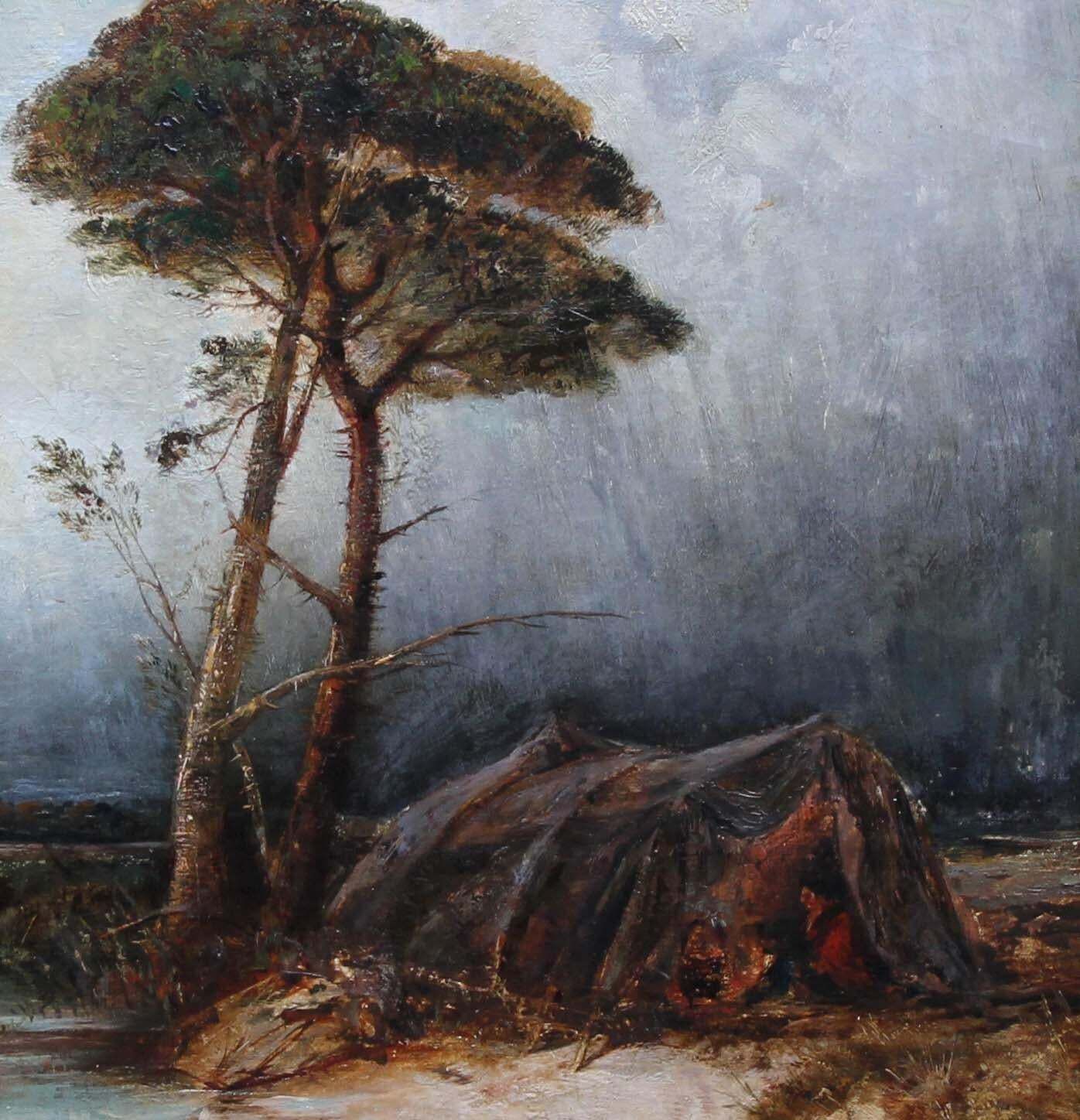 (Circle Of) David Coxrainy Landscape   Impressionist Victorian Art Oil Painting Famous Weather Artistcirca 1850 photo Art