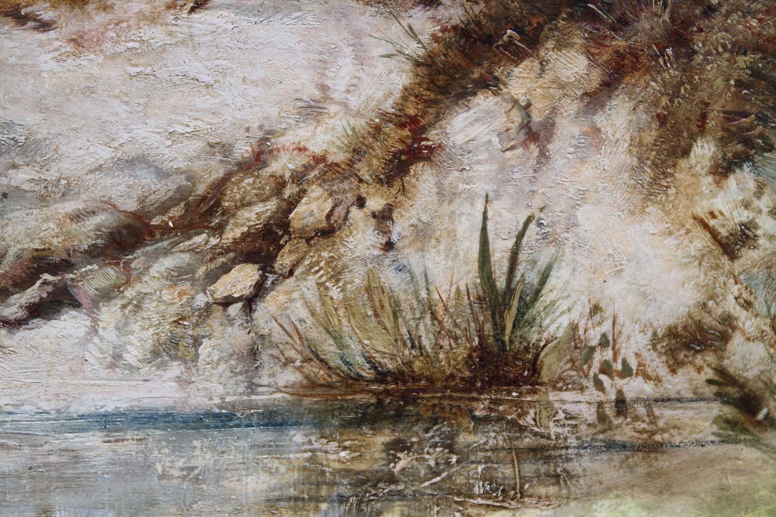 (Circle Of) David Coxrainy Landscape   Impressionist Victorian Art Oil Painting Famous Weather Artistcirca 1850 photo buy