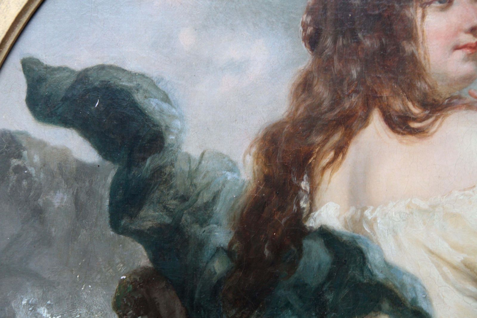 William Edward Frostportrait Of A Young Woman At The Seashore   British Victorian Art Oil Painting Circa 1840 photo buy