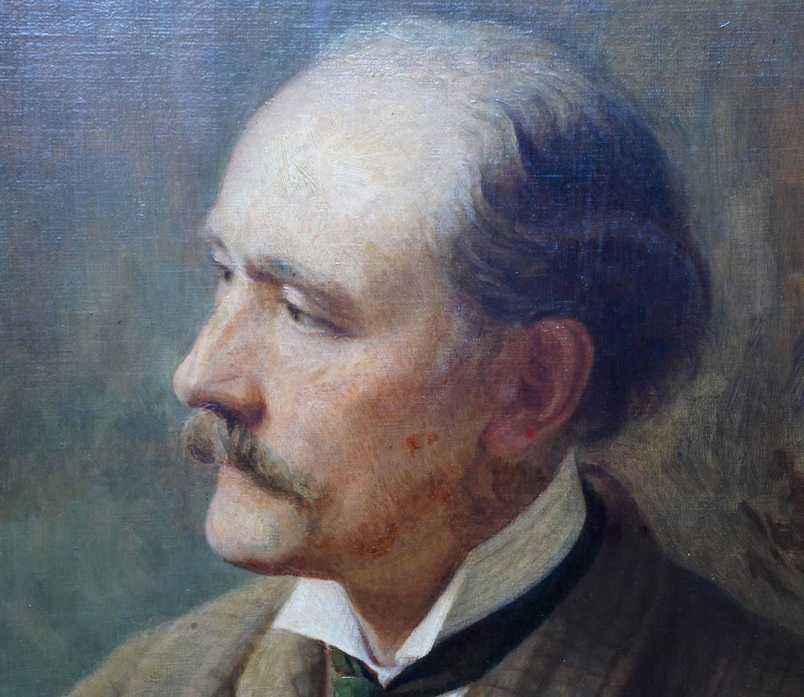 Alfred Fitzwalter Graceportrait Of Charles Francis Montresor 1825 98 British Victorian Art Oil Paintingcirca 1875 photo vinterior