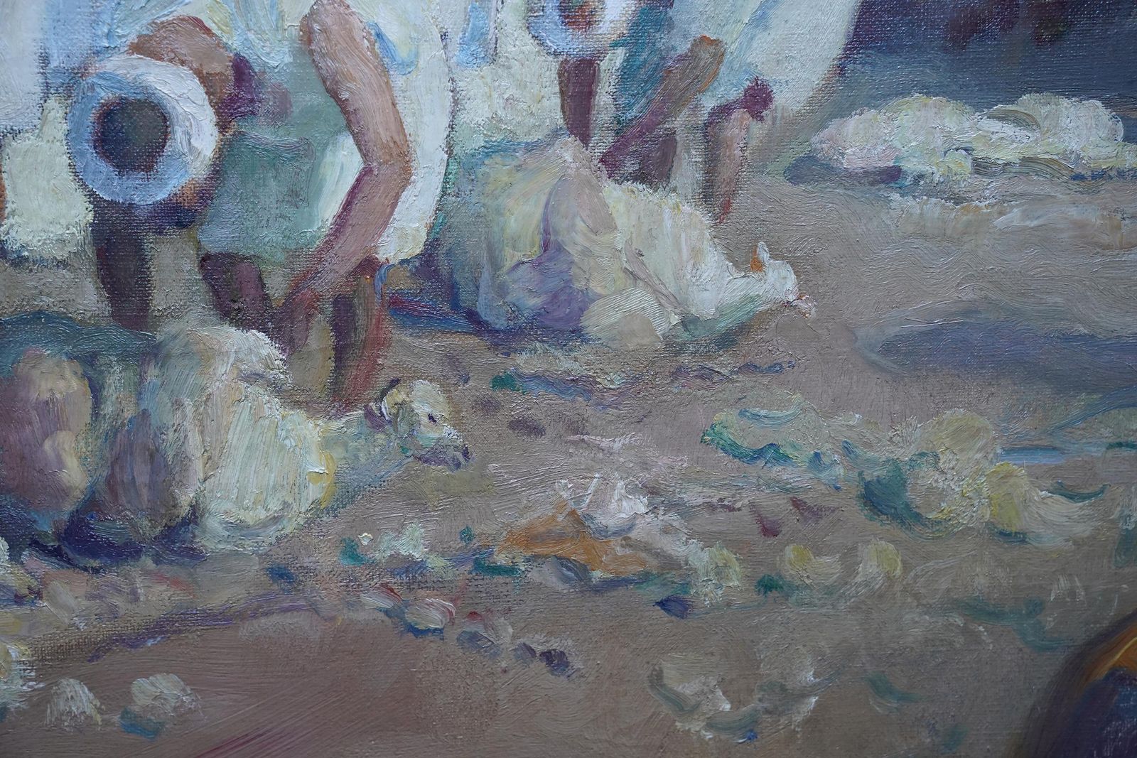 Gerald Spencer Prysesheep Shearers, Tangiers   British 1920's Orientalist Figurative Oil Paintingcirca 1925 photo buy