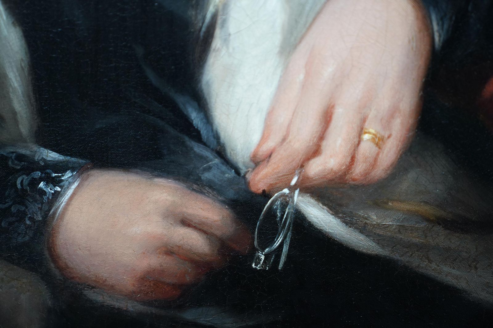 Martin Archer Shee (Circle)portrait Of Lady In Ermine Stole   British 19th Century Art Female Oil Paintingcirca 1845 photo vintage