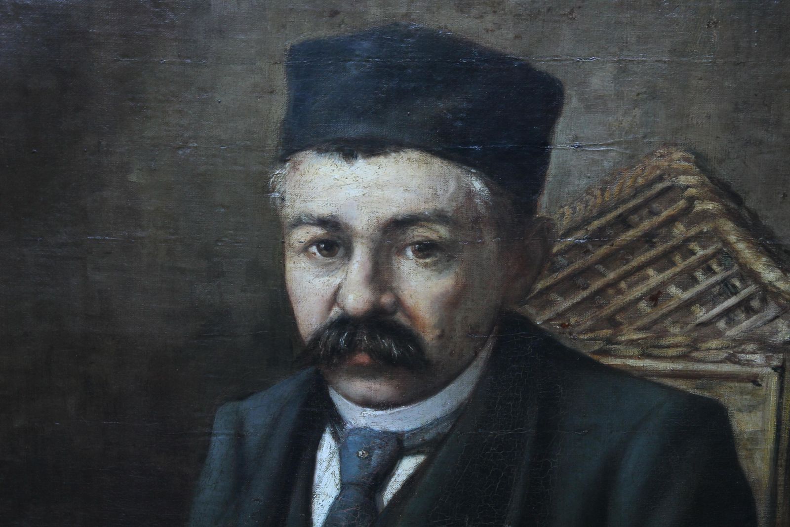 Unknownman Reading Newspaper   Orientalist Art 19th Century Portrait Oil Paintingcirca 1890 photo vinterior