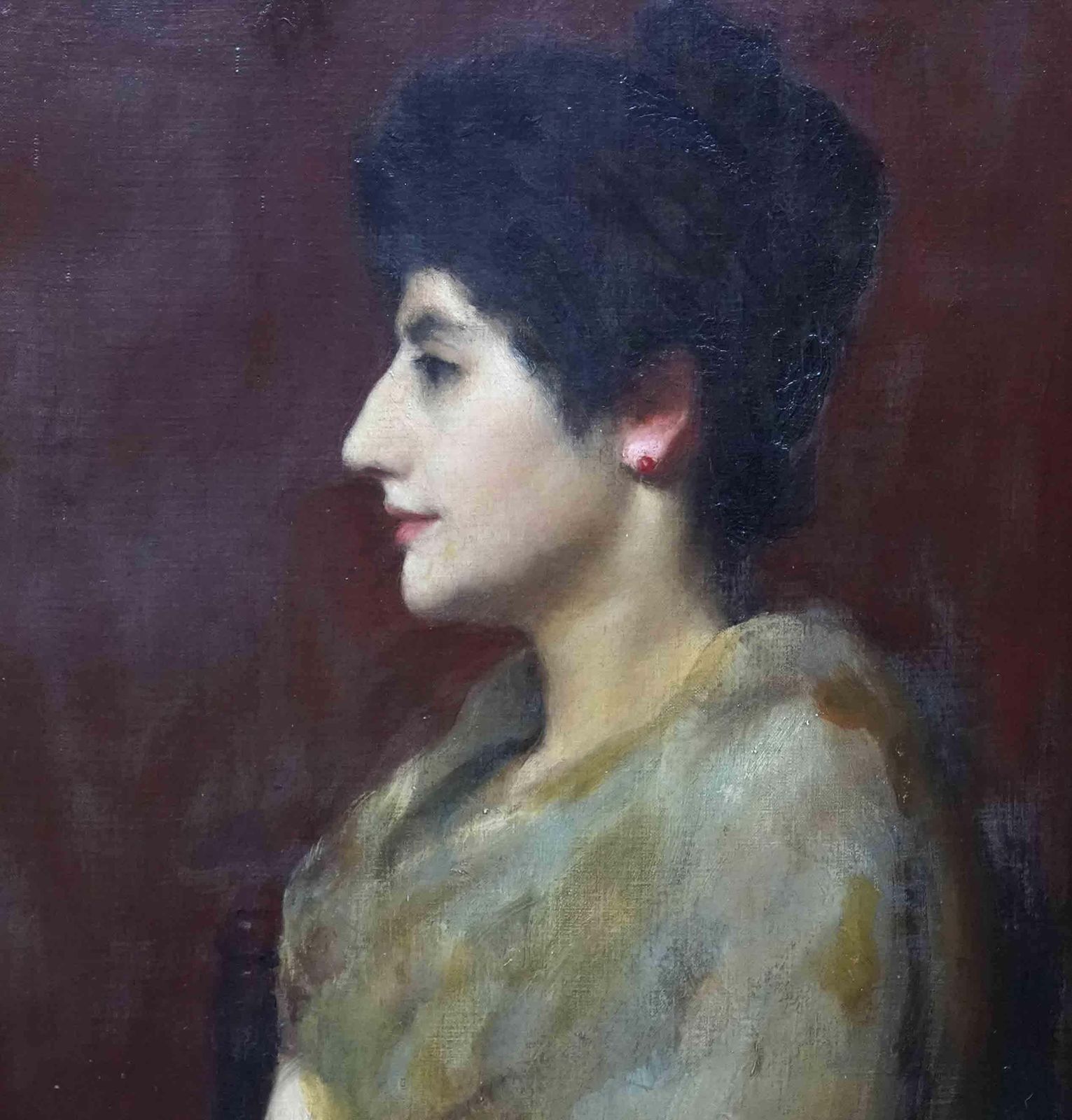 Edward Spilsbury Swinsonportrait Of A Lady   British 19th Century Art Portrait Oil Painting1891 photo Art