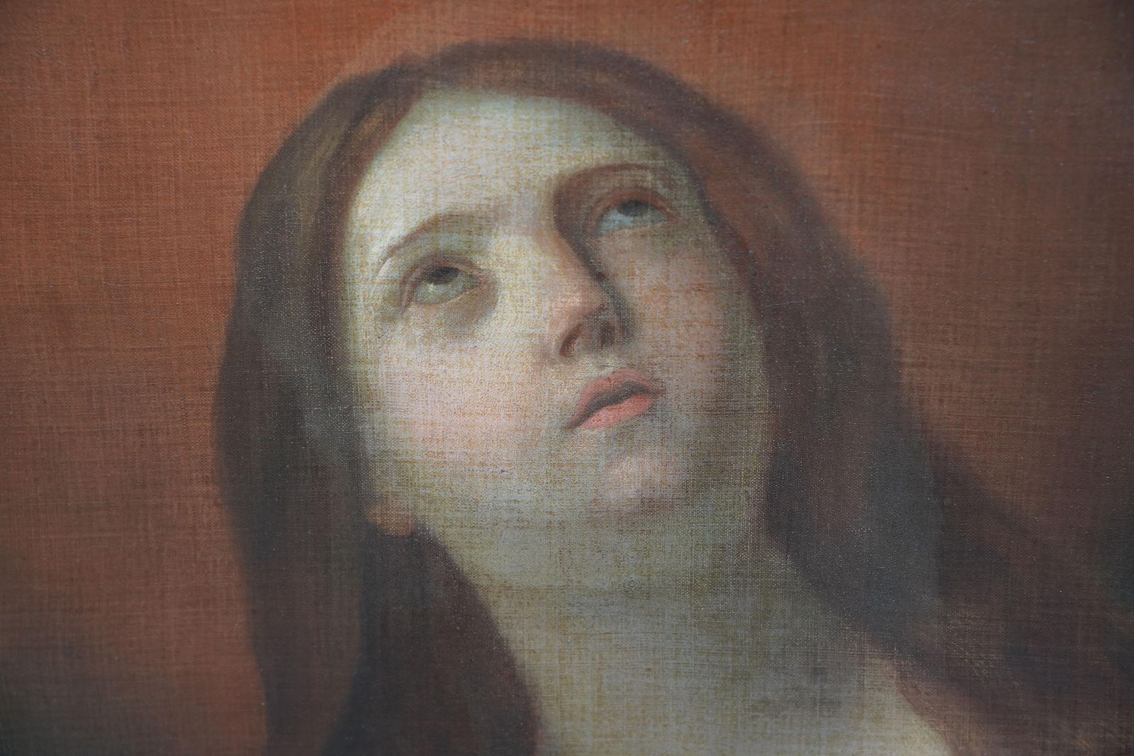 The Penitent Mary Magdalene   Old Master Religious Art Portrait Oil Painting17th Century photo vinterior