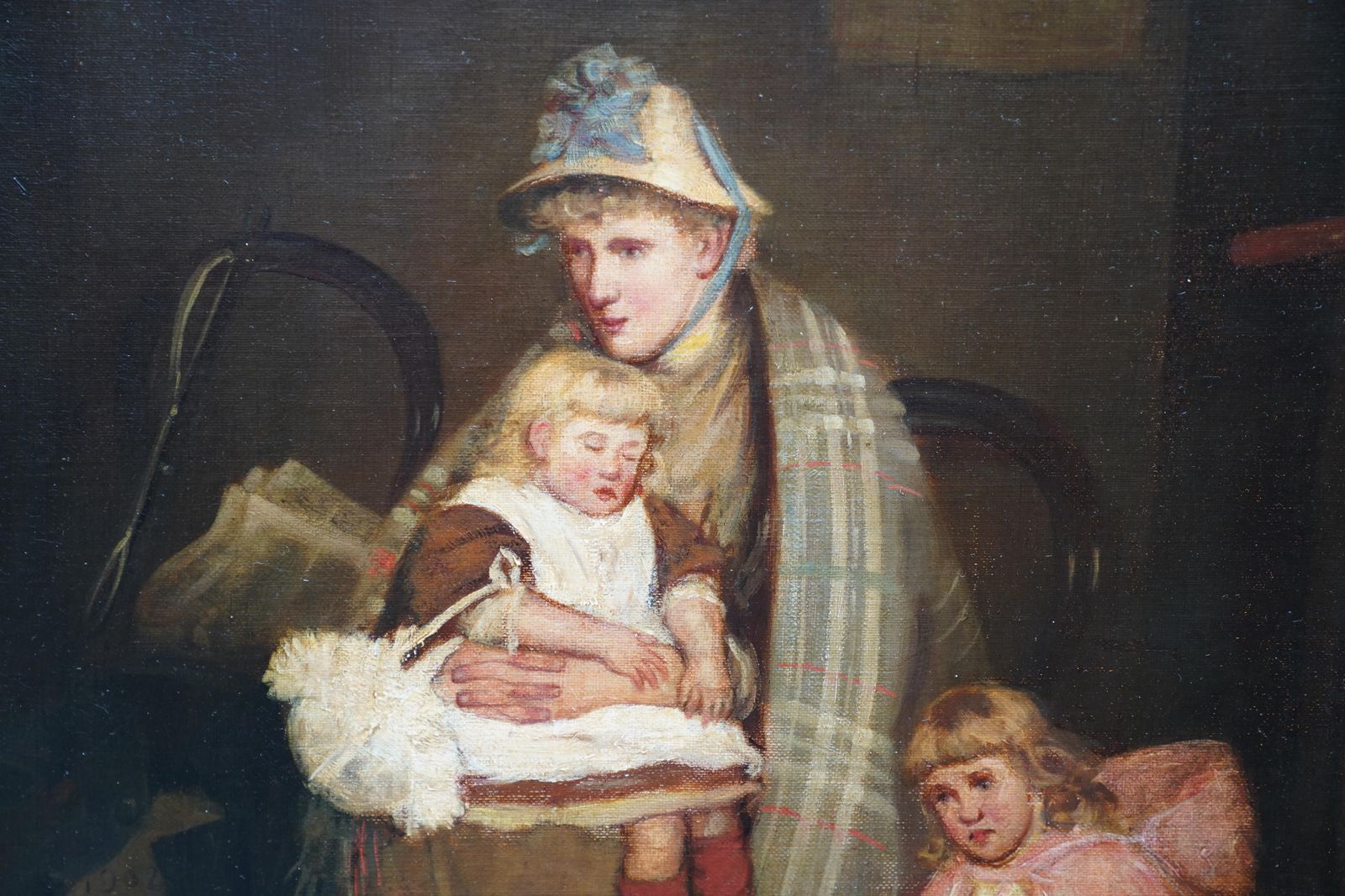 Robert Gemmell Hutchisonthe Soldier's Farewell   Scottish Victorian Art Interior Portrait Oil Paintingcirca 1890 photo 6835.0