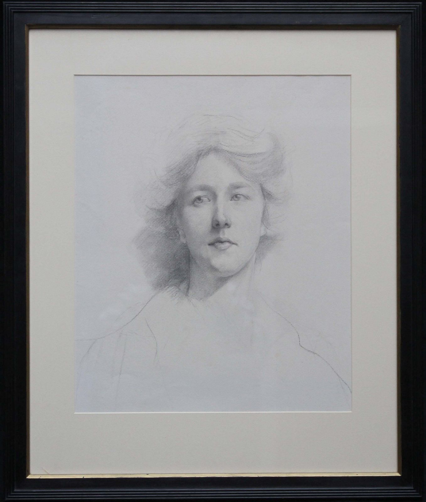 Estella Canzianiself Portrait   British Italian Art Edwardian Pencil Drawing Female Artistcirca 1911