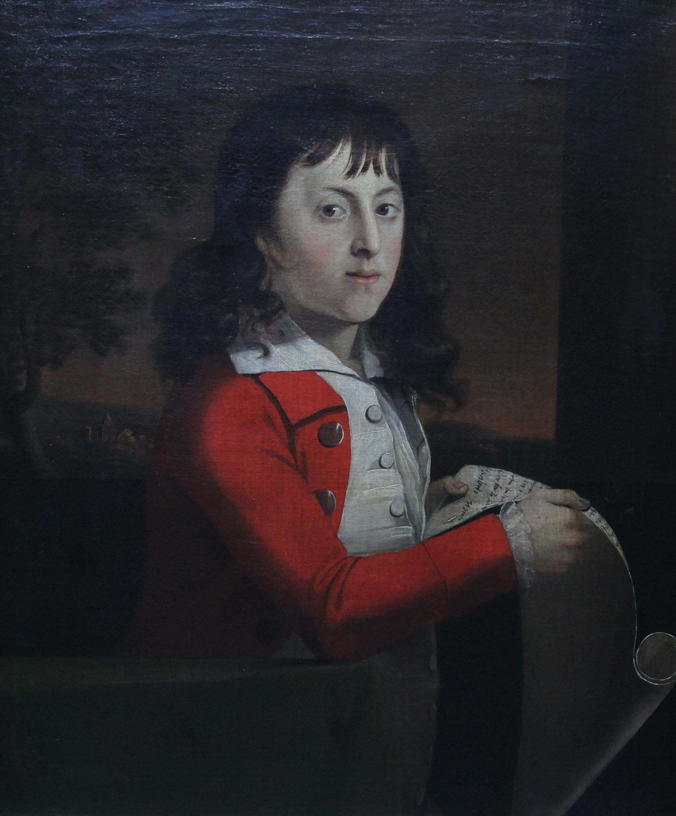 6886.0 Attributed To Alexander Nasmythportrait Of A Young Boy Thomas Wagstaff   Scottish Art 18th Century Oil Paintingcirca 1790 photo