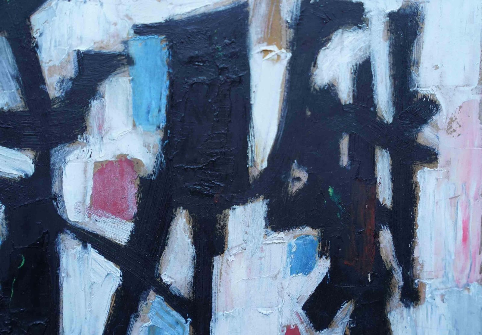Leo Davyfifties Abstract   British 1954 Abstract Art Oil Painting Slade School Artist1954 photo buy