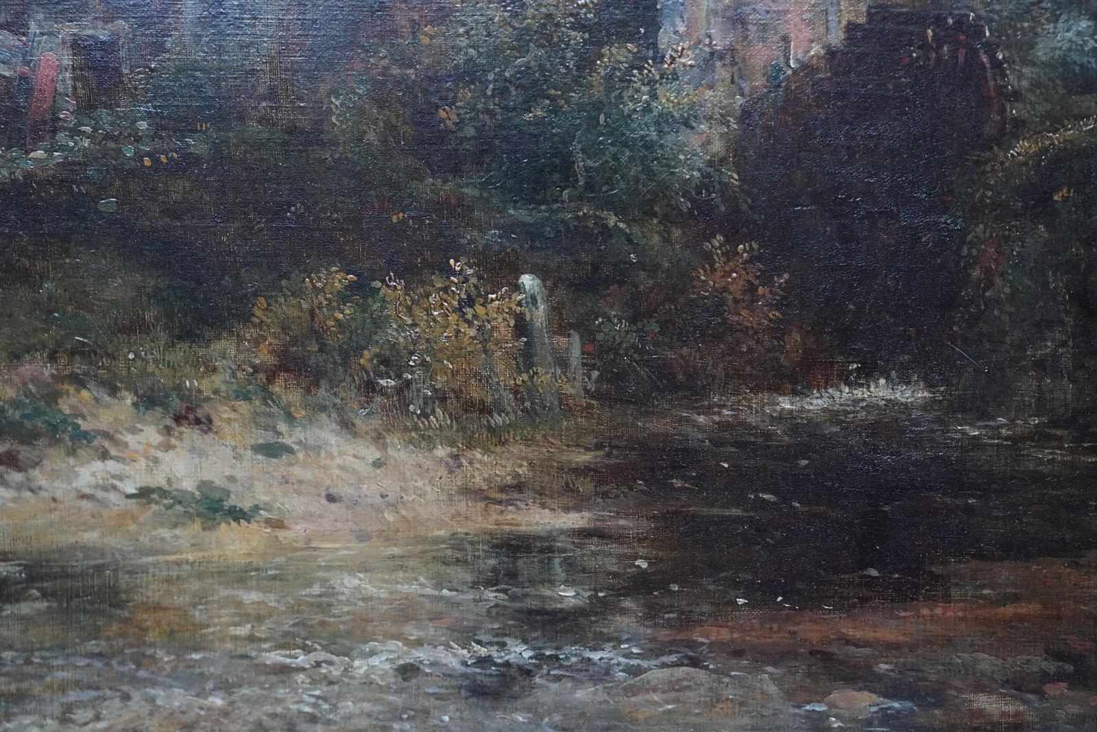 Frederick Waters Wattsdedham Watermill   British 19thc Art Landscape Oil Painting Constable Country Circa 1850 photo vinterior