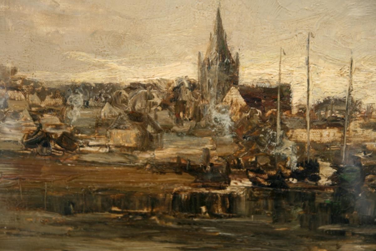 William Mounceykirkcudbright   Scottish 19th Century Art Impressionist Landscape Oil Painting Circa 1898 photo Art