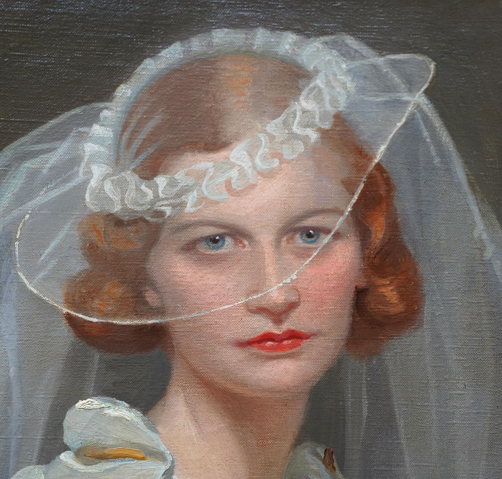 Frank Owen Salisburyportrait Of A Bride   British 1934 Romantic Art Female Portrait Oil Painting1934 photo 8161.0