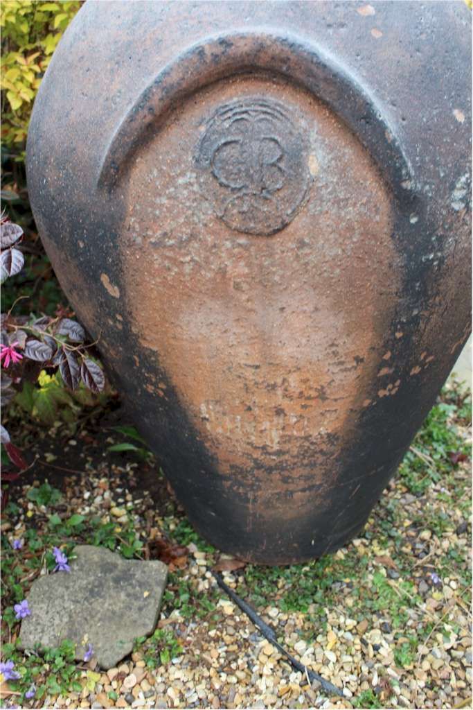 Large Antique European Olive Terracotta Garden Urn photo buy