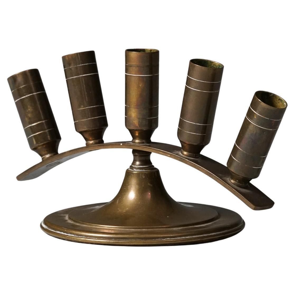 Candle Holder In The Style Of Paavo Tynell, 1940s