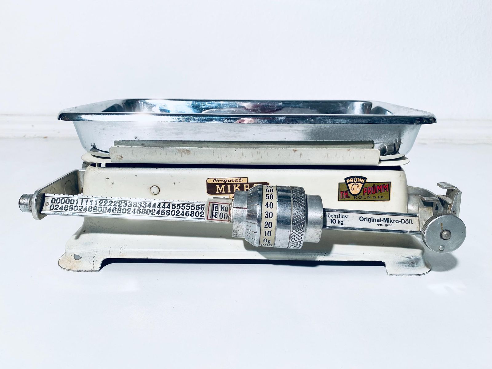 Old Mikro Döft Kitchen Cooking Scale Germany / 1920s Kitchen Th. Prümm Cologne photo furniture