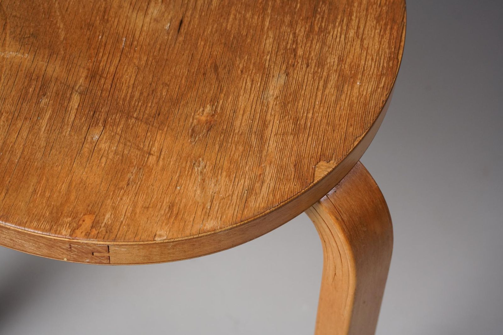 Stool Model 60, Alvar Aalto, Oy Huonekalu  Ja Rakennustyötehdas Ab, 1930s photo Furniture