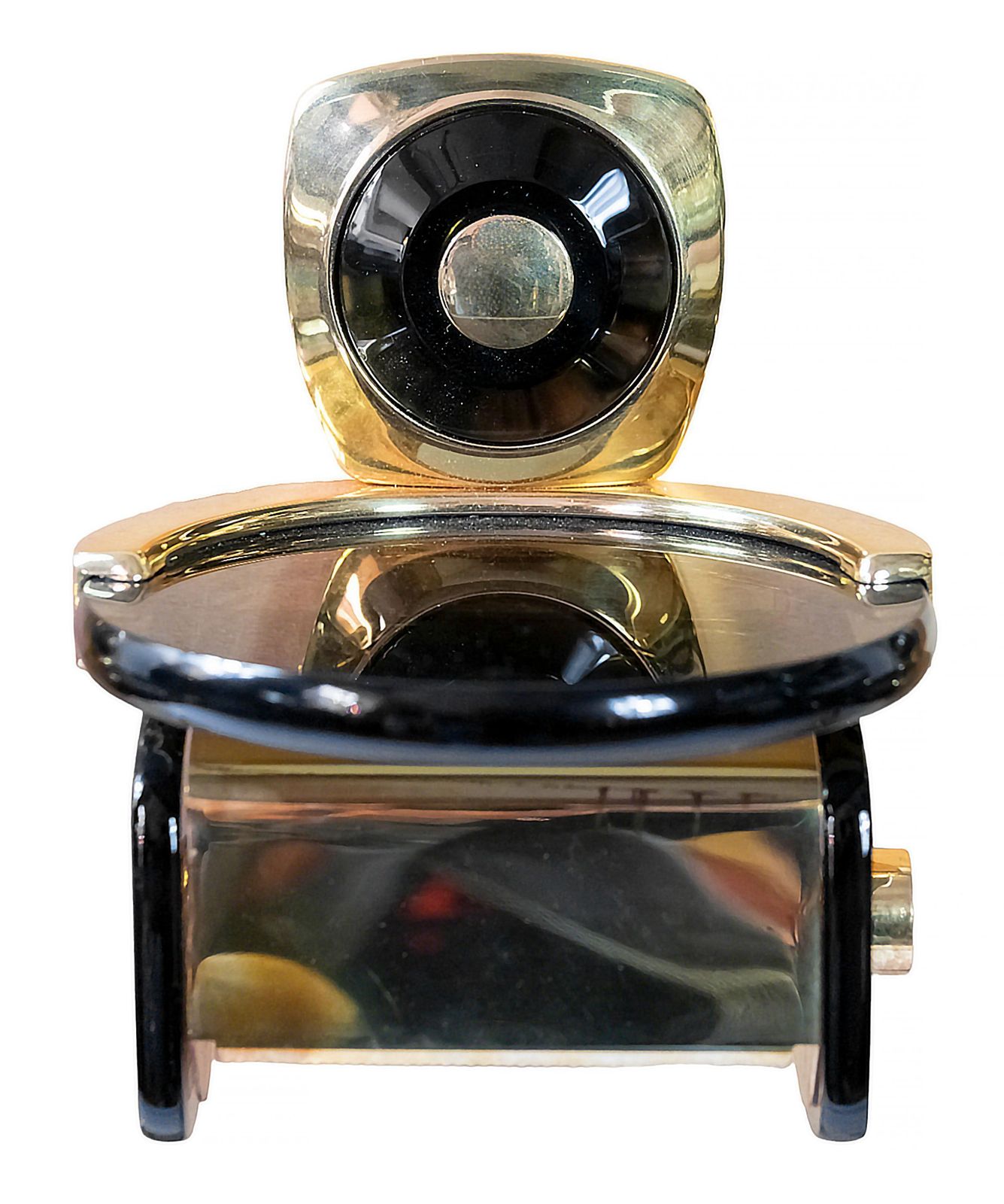Mid Century Italian Plexiglass/Gilt Brass Bathroom Fixtures Set, 1970's photo 2465.0