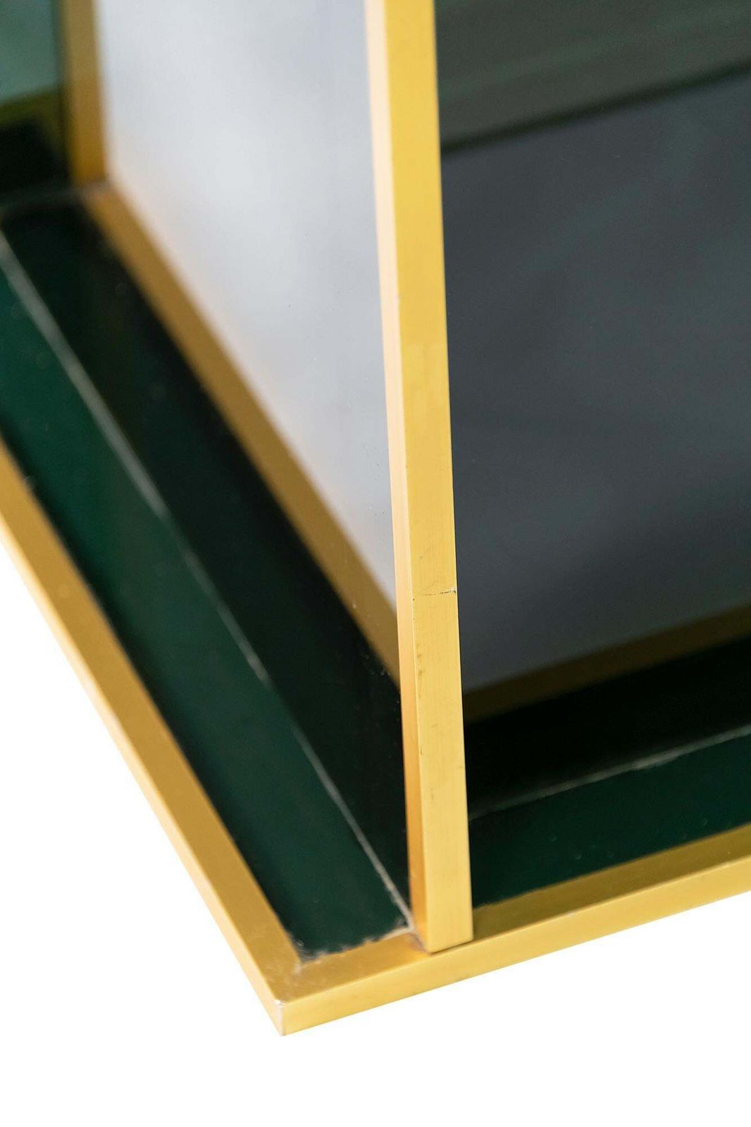 Mid Century Italian Glass And Brass Umbrella Stand photo buy