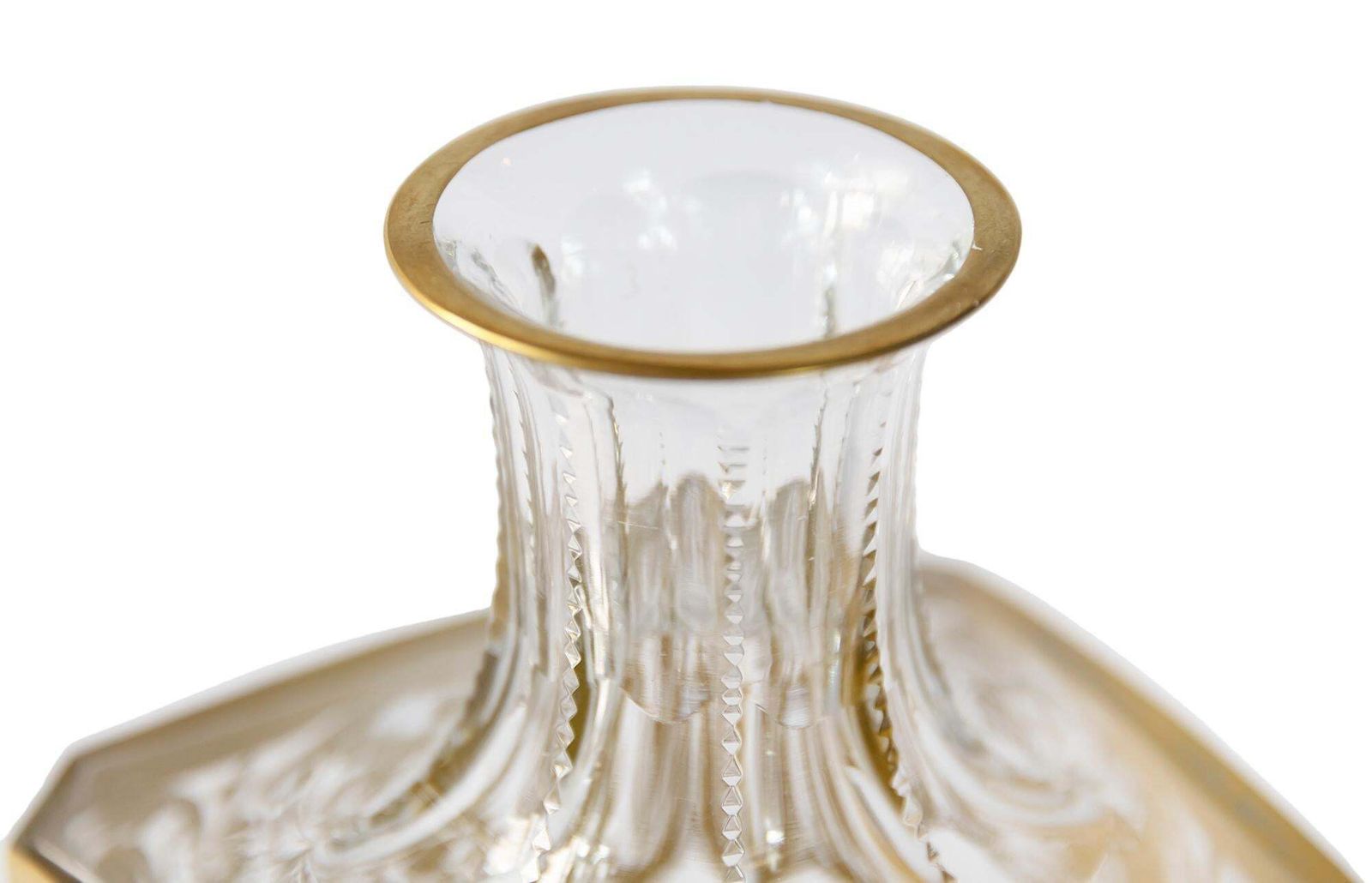 French Saint Louis Crystal Thistle Whiskey Carafe/ Decanter photo Home Decor
