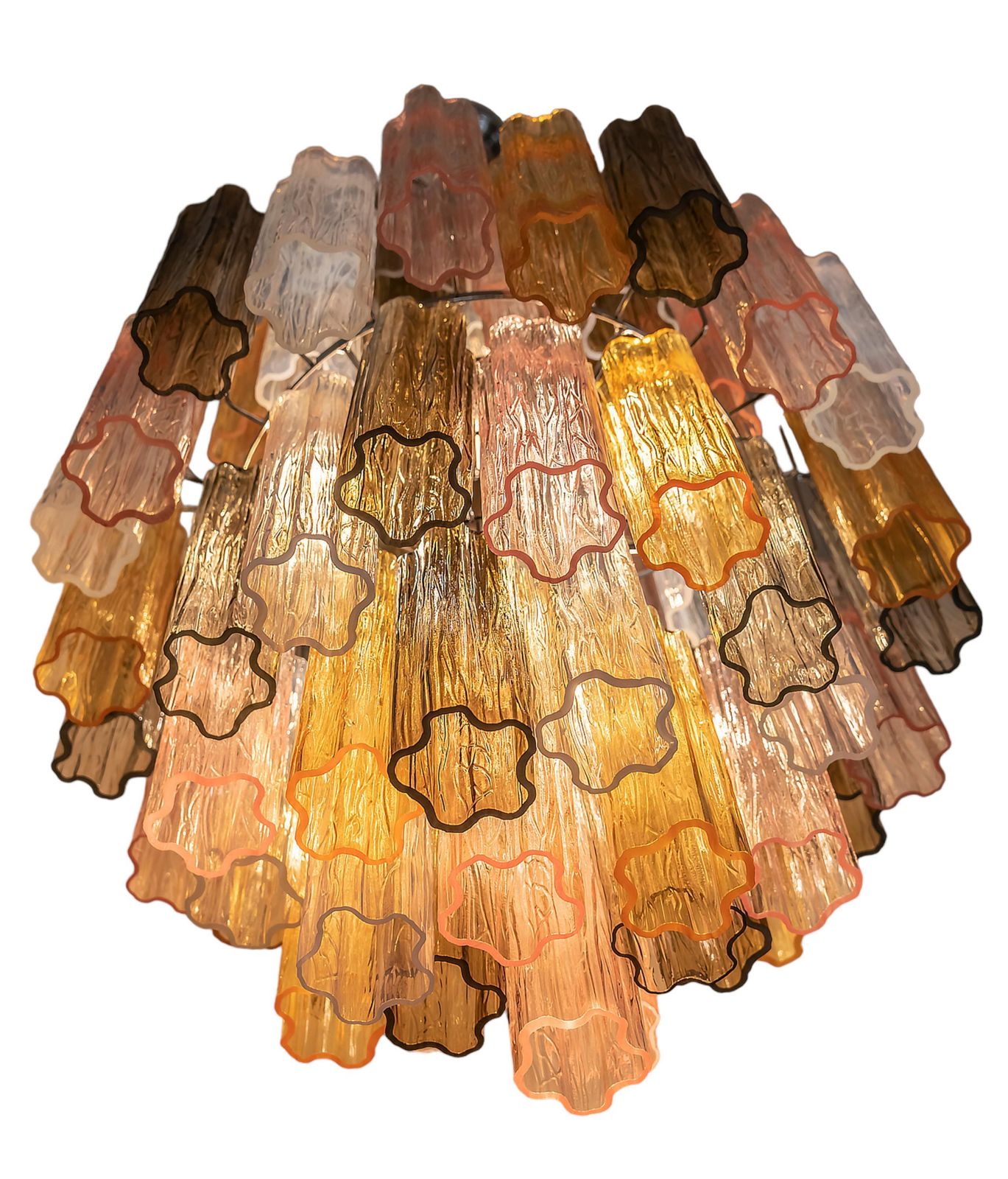 Large Italian Colour Murano Glass Tubi Tronchi Chandelier photo 7224.0
