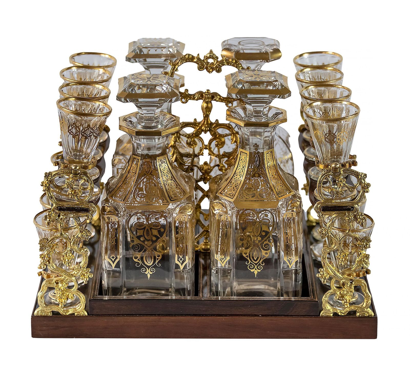 19th Century French Boulle / Napoleon III Liqueur Cave Box photo vintage