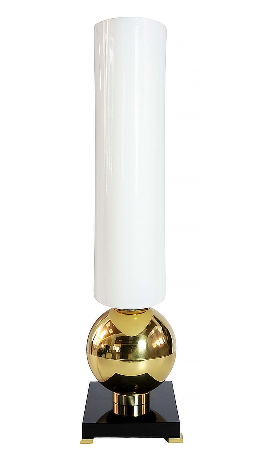 Pair Of Italian Table Lamps In Brass, Murano Glass Base And Shades photo buy