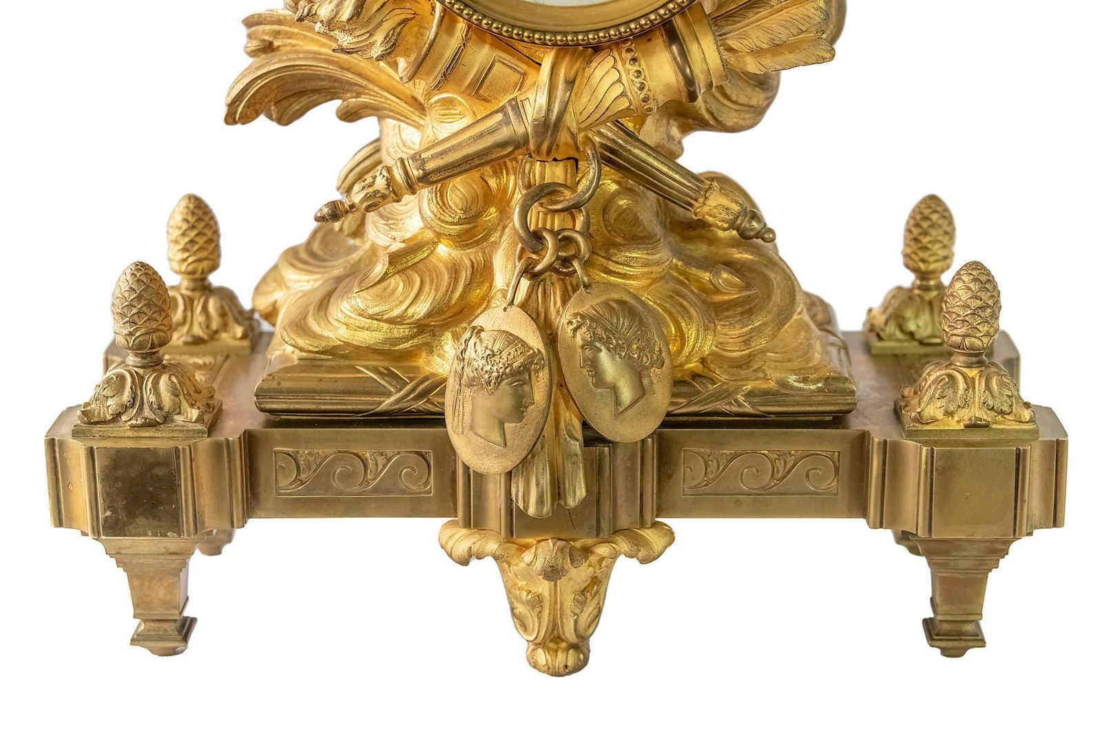 Antique 19th Century French Gilded Bronze Mantel Clock photo 8074.0