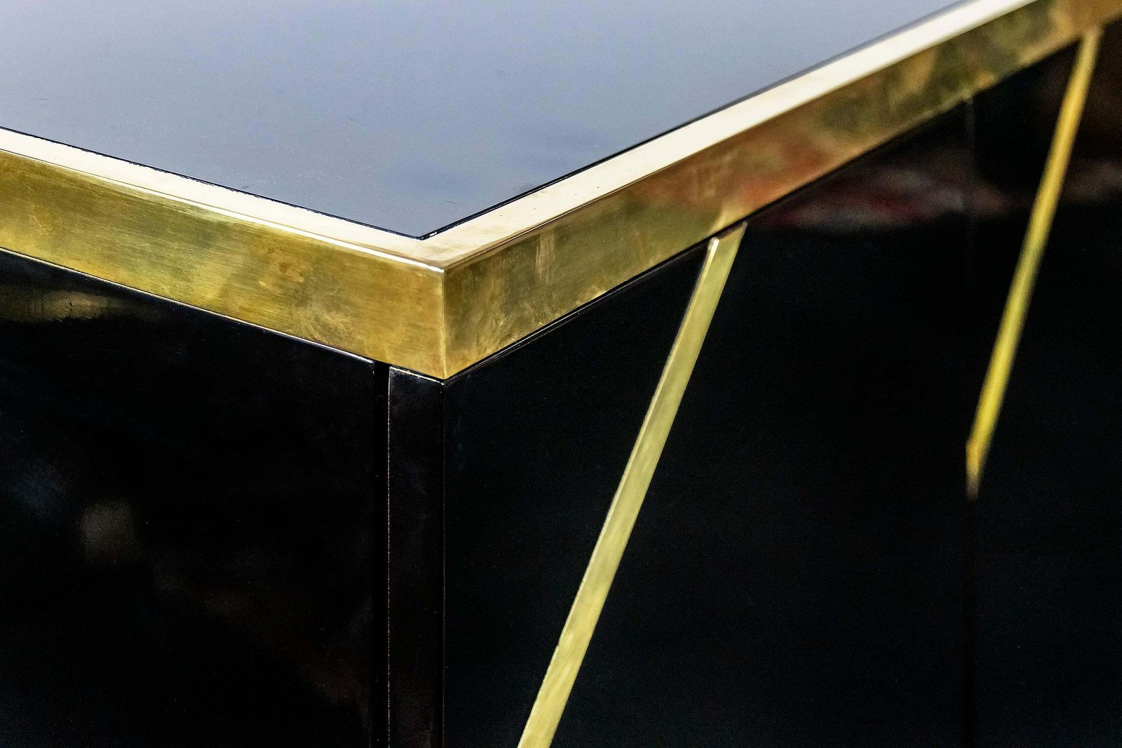 Mid Century Italian Sideboard In The Style Of Willy Rizzo /Maison Jansen, 1970's photo 4164.0