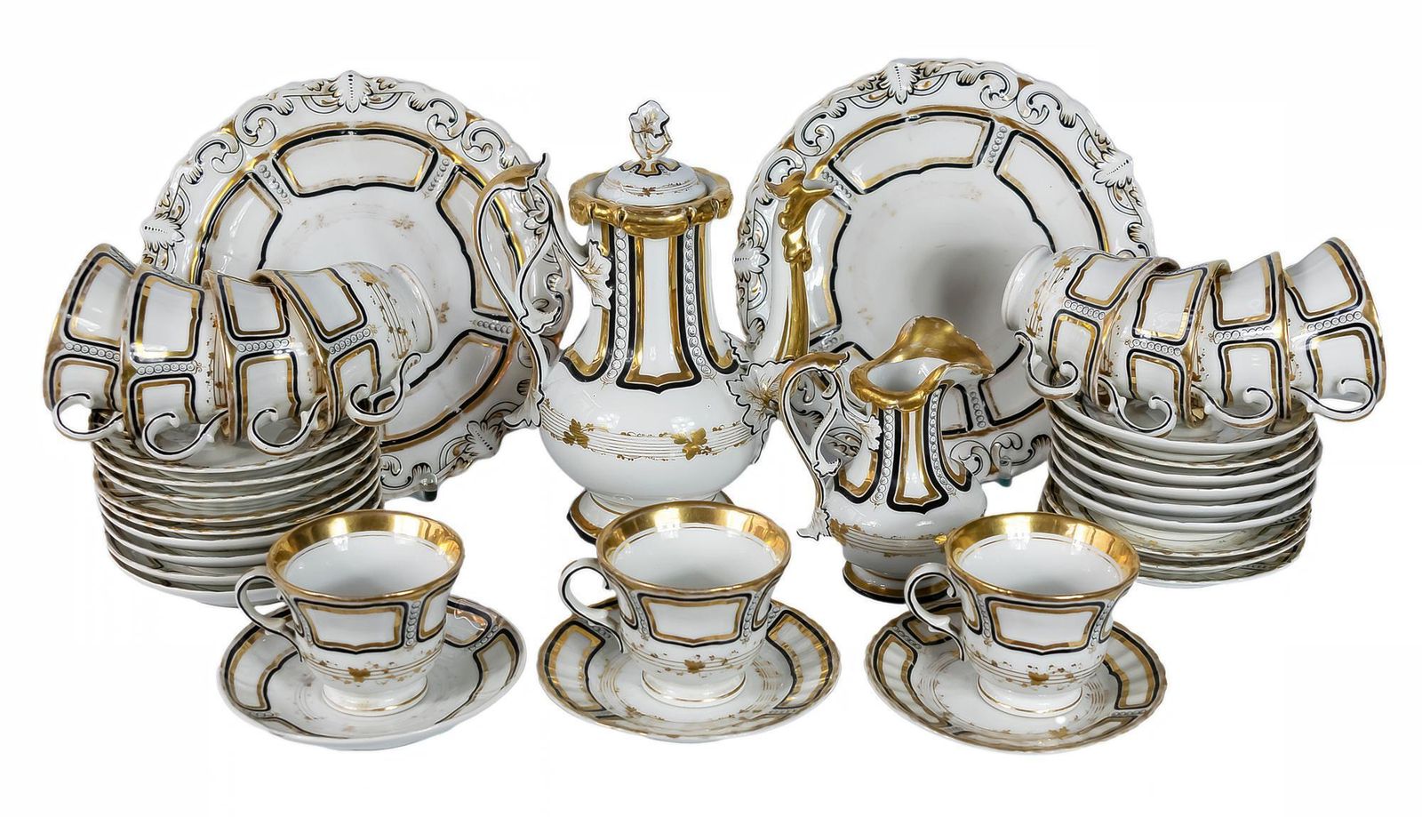 photo for sale Antique Porcelain Tea Set For 11 Person By Carl Tielsch