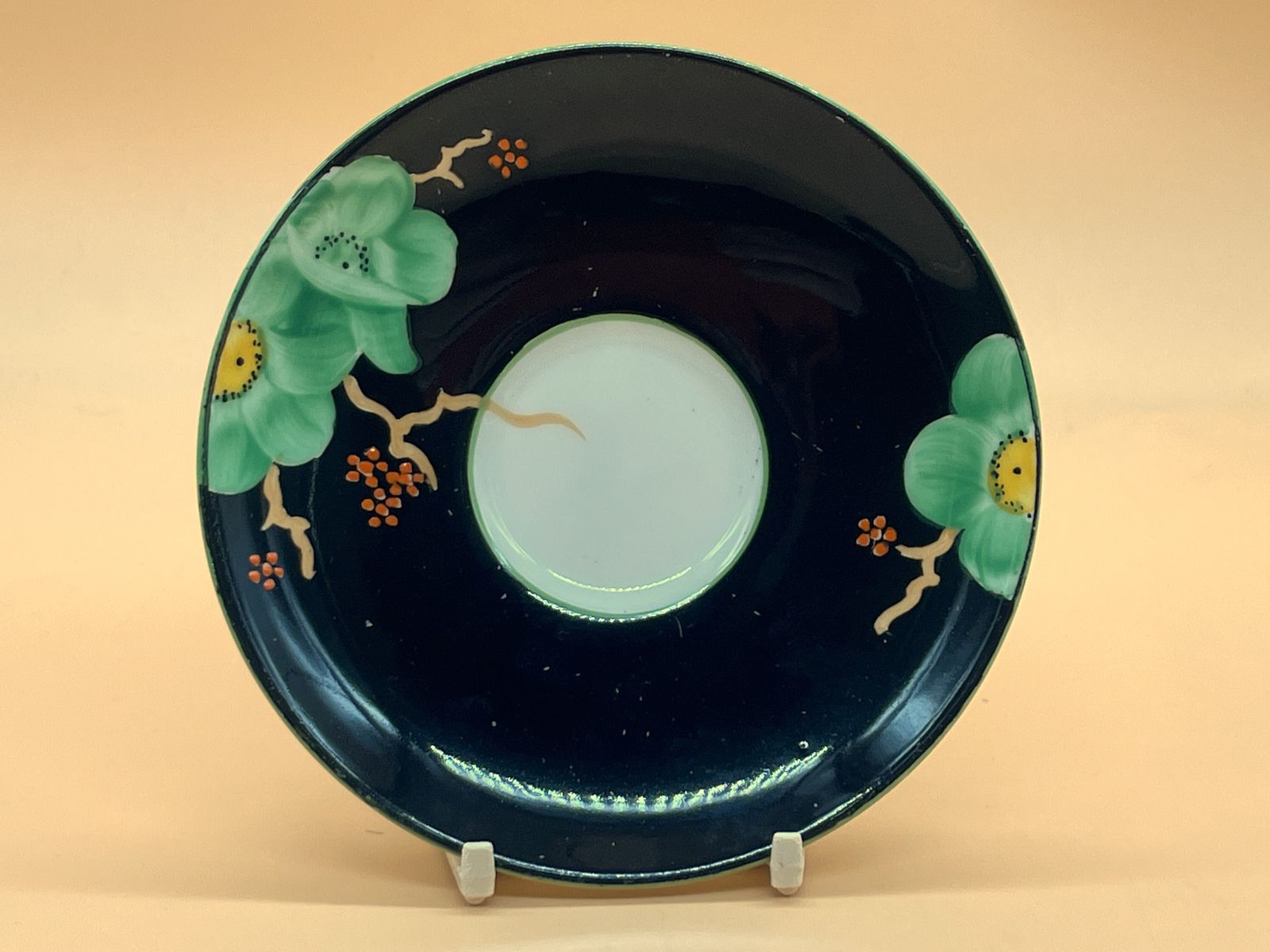 Art Deco Paragon China Hand Painted Floral Small Tea Cup & Saucer Duo. No. 766514. photo for sale