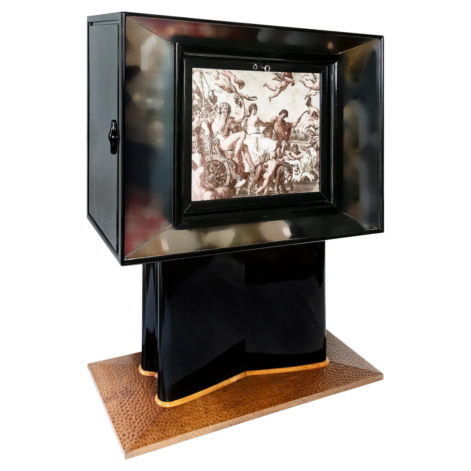 Italian Artdeco Mirrored Bar Cabinet By Valzania photo furniture