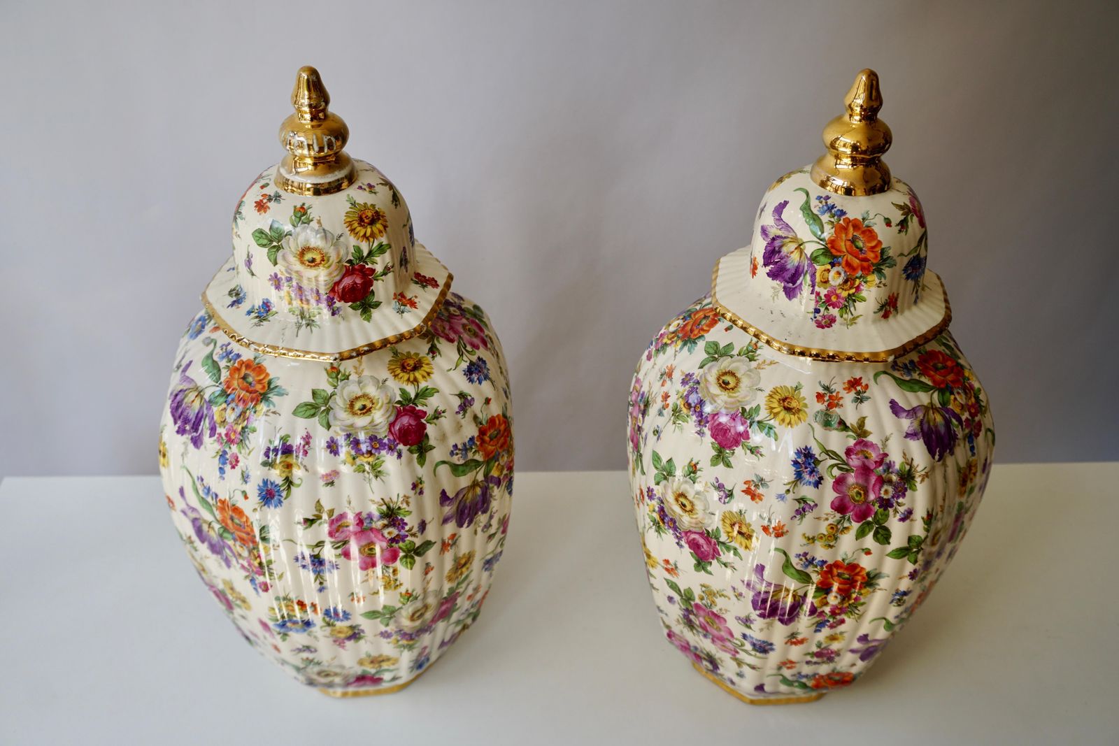 Boch Frères Vase With Stylized Floral Motifs photo Home Decor