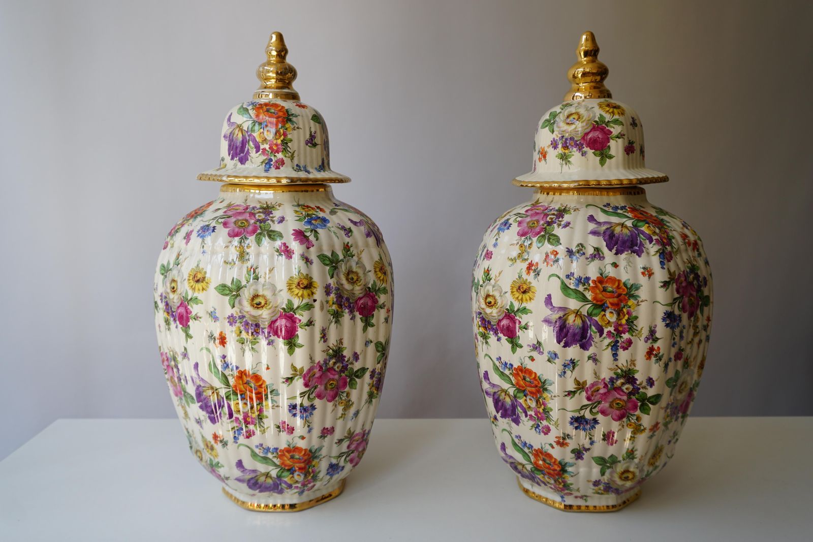 Boch Frères Vase With Stylized Floral Motifs photo 765.0
