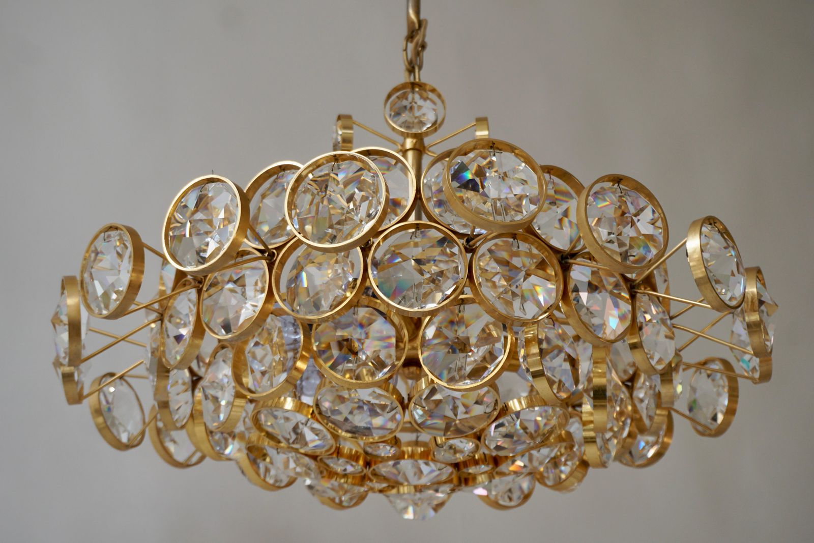 photo buy Crystal Glass "Palwa" Chandelier, Circa 1970s