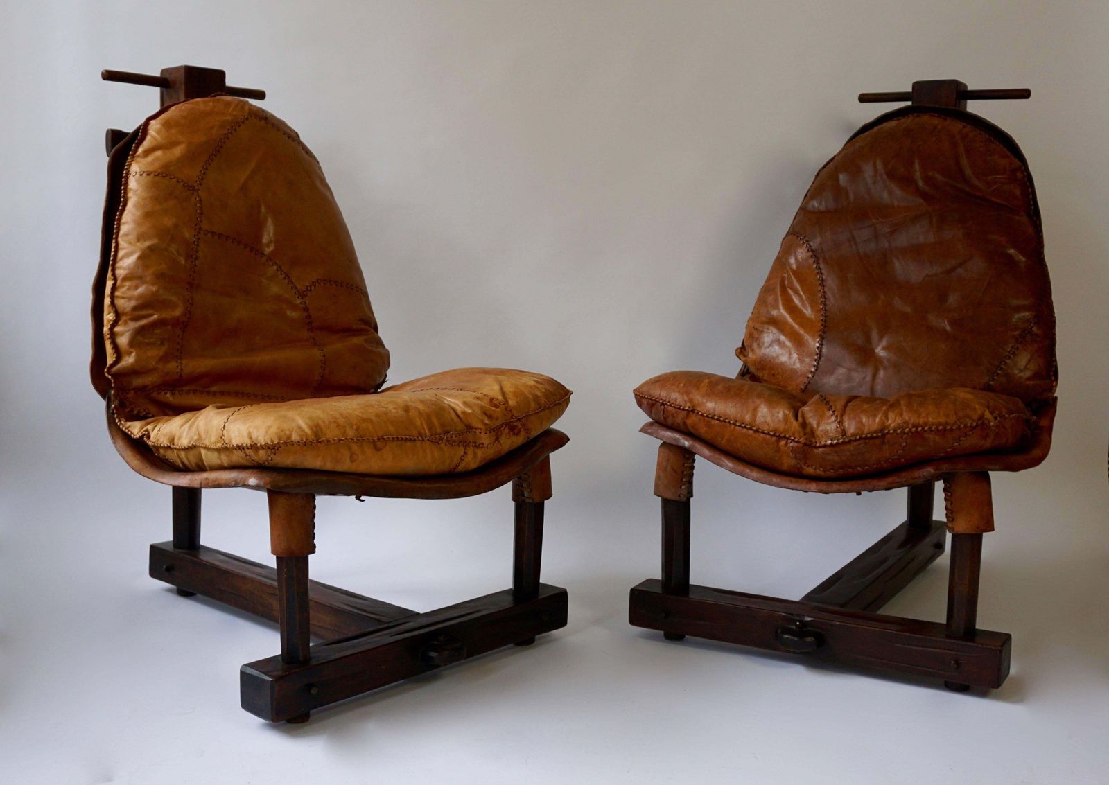 Pair Of Brazilian Brutalist Style Lounge Chairs photo Furniture