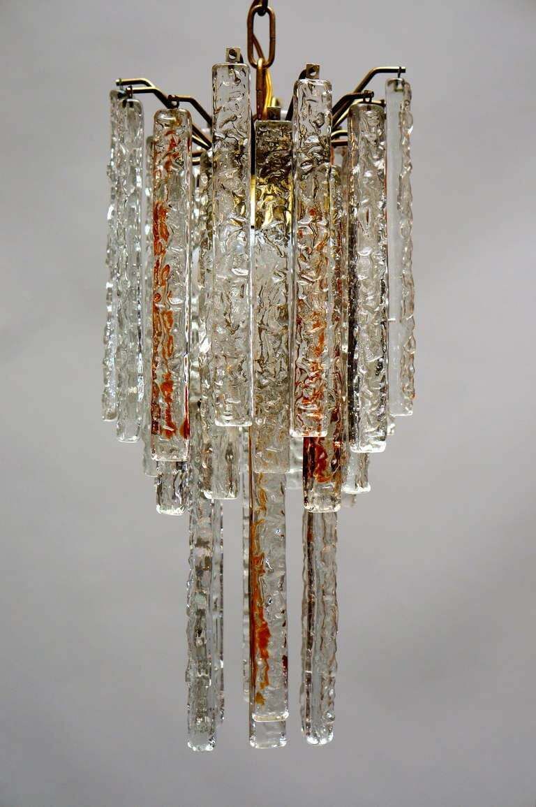 Vintage Italian Chandelier In Murano Glass By Toni Zuccheri For Venini photo Lighting